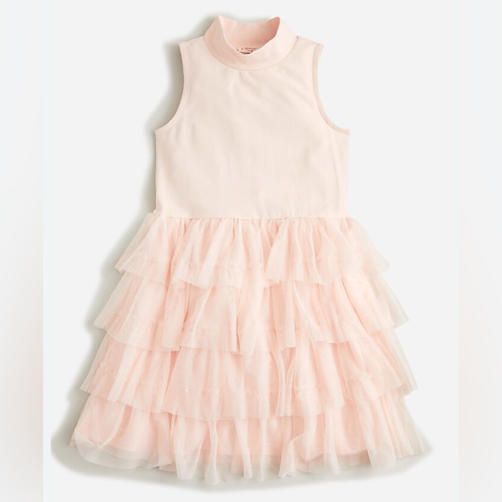 J Crew Crewcuts Girls’ tulle turtleneck dress Size 8